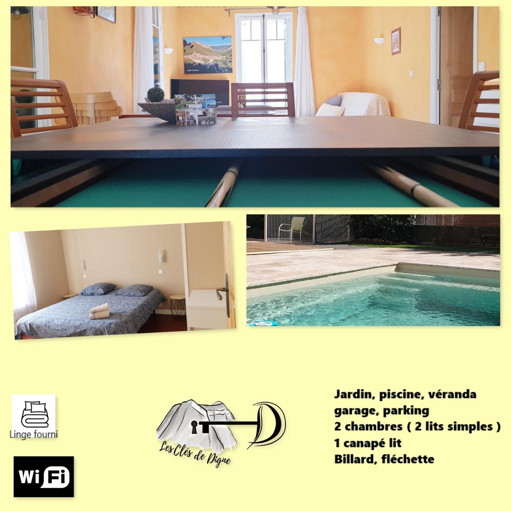 Spacieux T3 Avec Piscine 디뉴레뱅 외부 사진